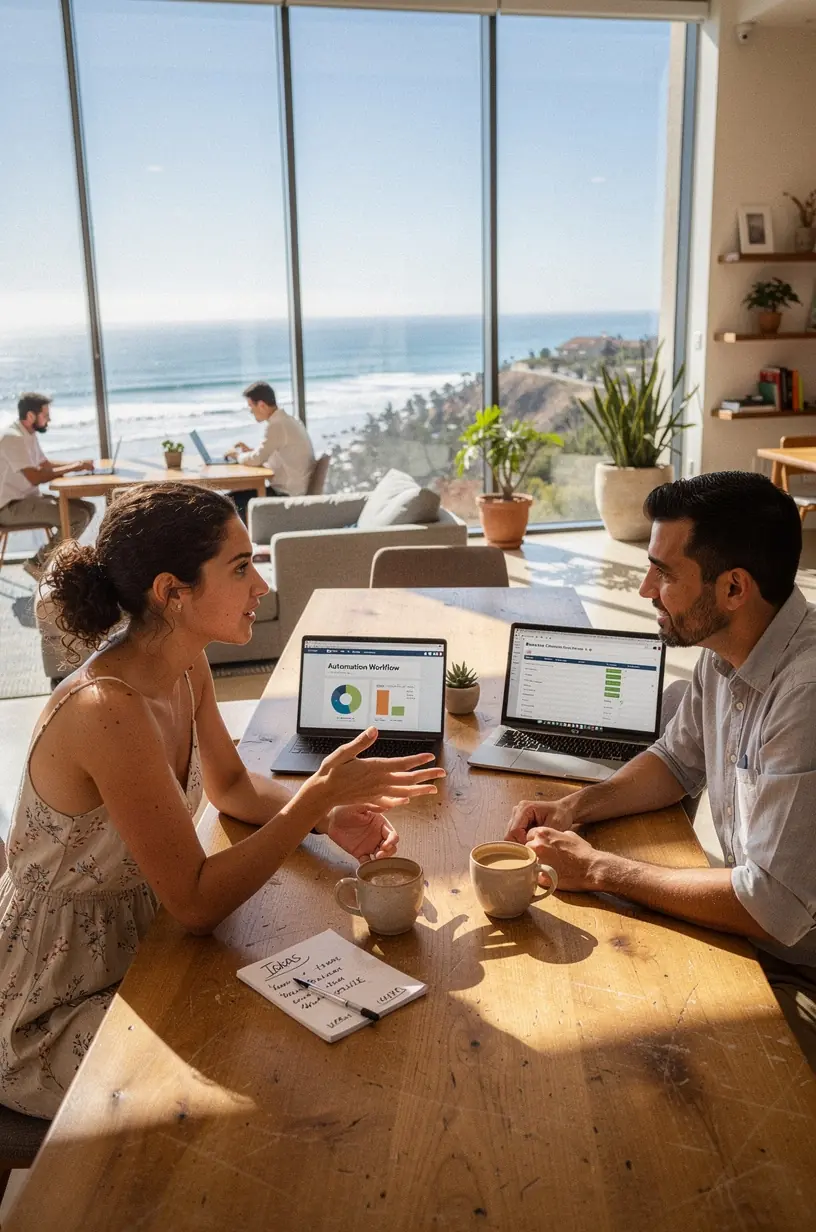 Modern office environment