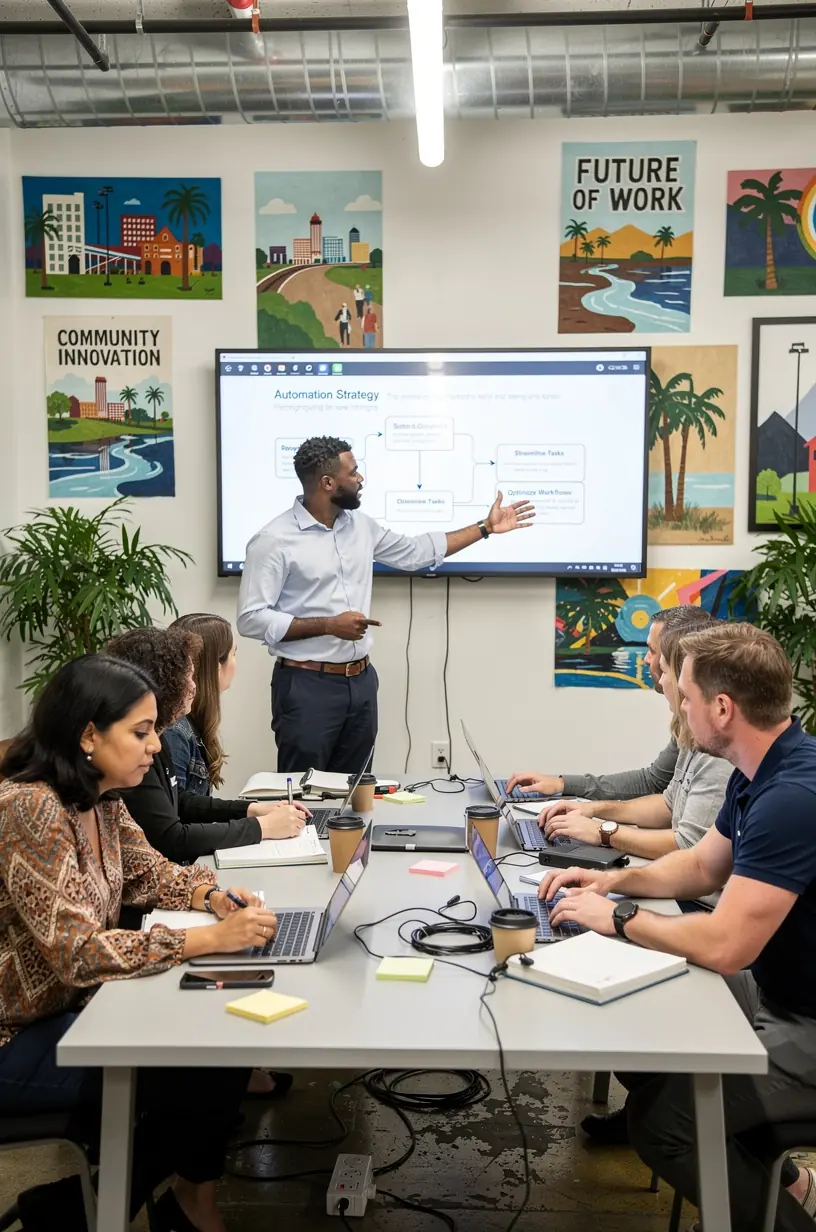 Professional team collaboration